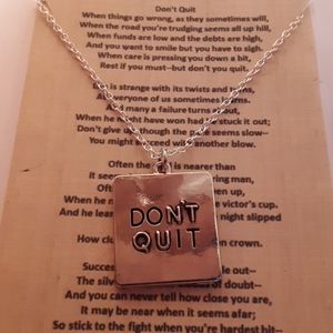 DONT QUIT necklace